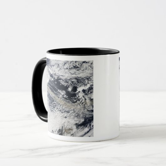 Aschewolke vom Vulkan Eyjafjallajokull Tasse (Vorderseite Links)