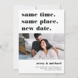 Aschfarben | Modernes Hochzeitspause - Foto Save The Date