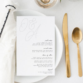 Aschfarben | Script Watermark Monogram Wedding