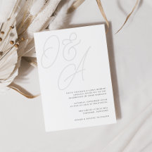 Aschfarben | Script Watermark Monogram Wedding