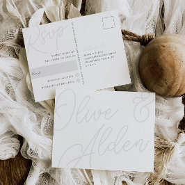 Aschfarben | Script Watermark-UAWG Postkarte