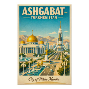Aschgabat, Turkmenistan Reise 2026 Poster