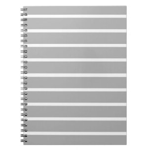 Aschgraue Streifen Design  Notizblock
