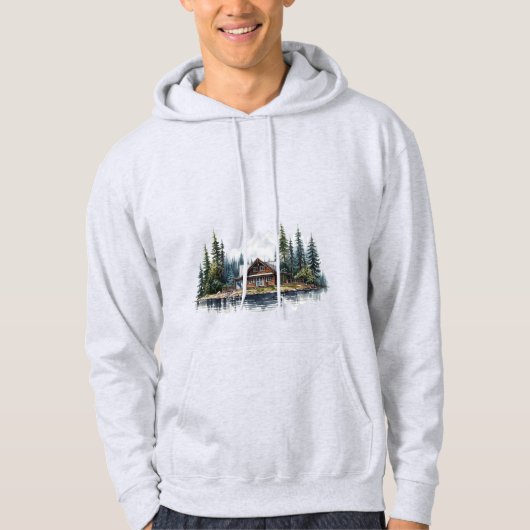 Aschgraues Berg Retreat Sweatshirt (Vorderseite)