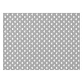 Aschgraues Liebesherz-Musterdesign Tischdecke (Vorderseite (Horizontal))