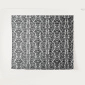 Aschgraues Tigerfell-Musterdesign  Wandteppich (Vorderseite (Horizontal))