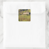 Aschuito, ein Bauernhof, der Gäste empfängt, Quadratischer Aufkleber (Tasche)