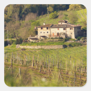 Aschuito, ein Bauernhof, der Gäste empfängt, Quadratischer Aufkleber