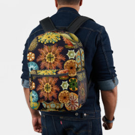 Ascidiae von Ernst Haeckel, Vintage Meerestiere Bedruckter Rucksack