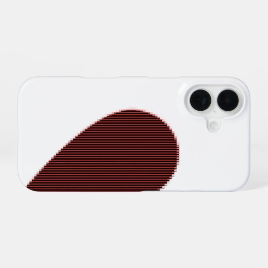 ASCII Art Connectable Heart iPhone 16 Hülle (Rückseite (Horizontal))