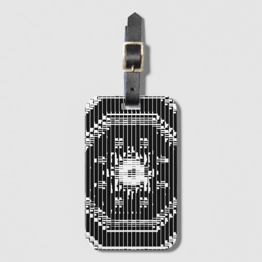 ASCII Art Gepäckanhänger (Vorderseite Vertikal)