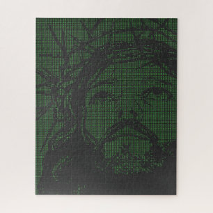 ASCII-Art Jesus Dornenkrone Johannes 19:30 Puzzle