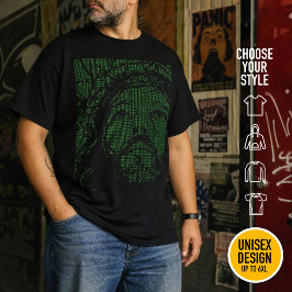 ASCII-Art Jesus Dornenkrone Johannes 19:30 T-Shirt