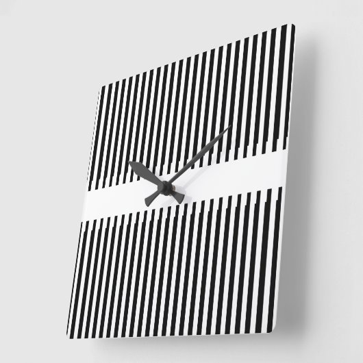 ASCII Art Quadratische Wanduhr (Winkel)