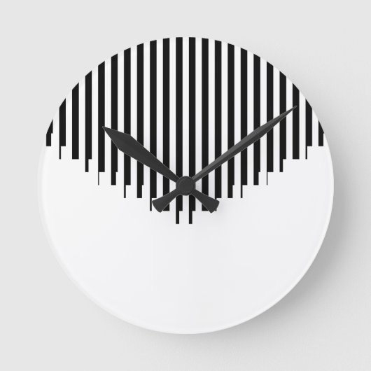ASCII Art Runde Wanduhr (Vorderseite)