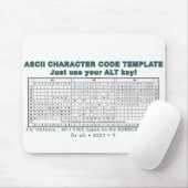 ASCII-Code Mousepad (Mit Mouse)