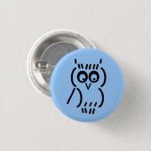 ASCII Eule Button (Vorne & Hinten)
