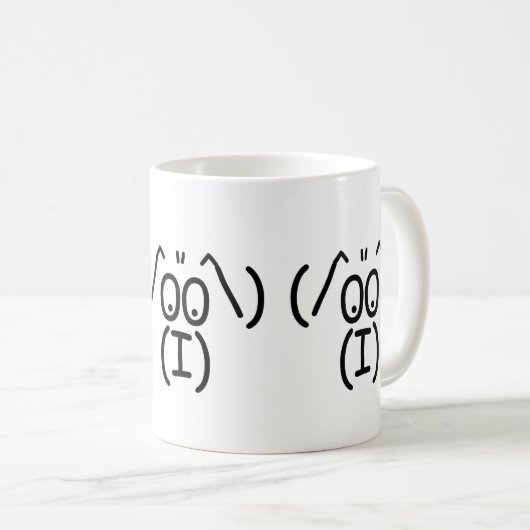 ASCII-Hund Kaffeetasse (VorderseiteRechts)