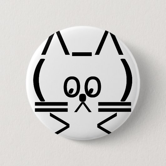 ASCII-KATZE BUTTON (Vorderseite)