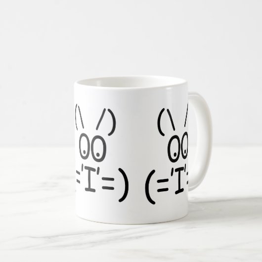 ASCII-Katze Kaffeetasse (VorderseiteRechts)