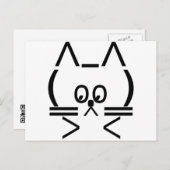 ASCII-KATZE POSTKARTE (Vorne/Hinten)