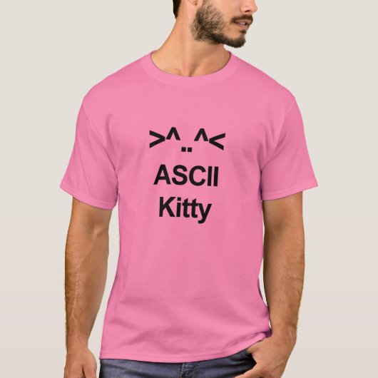 ASCII-Miezekatze T-Shirt (Vorderseite)
