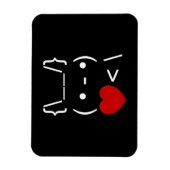 ASCII Text Art Bunny Rabbit Mitnehmen Magnet (Vertikal)