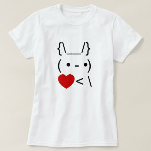 ASCII Text Art Bunny Rabbit Mitnehmen T-Shirt