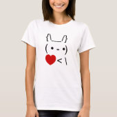 ASCII Text Art Bunny Rabbit Mitnehmen T-Shirt (Vorderseite)
