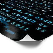 ASCII-Wissenschaftlerin Poster (Ecke)