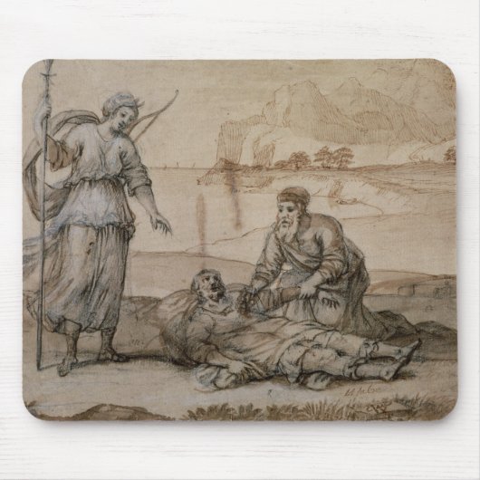 Asclepius, das Hippolytus wieder belebt (Stift u. Mousepad (Vorne)