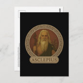 Asclepius Gott der Heilung Postkarte (Vorne/Hinten)