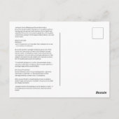 Asclepius Gott der Heilung Postkarte (Rückseite)