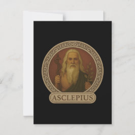 Asclepius Gott der Heilung Postkarte