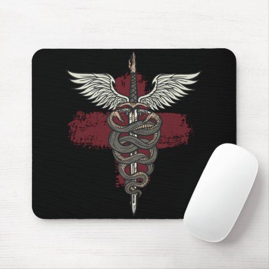 Asclepius griechische Mythologie Medizin Gott Schl Mousepad (Mit Mouse)