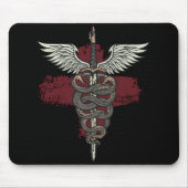 Asclepius griechische Mythologie Medizin Gott Schl Mousepad (Vorne)
