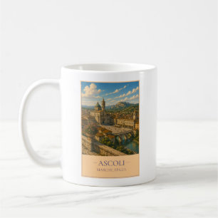 Ascoli, Italien – Vintage-Reisebecher Kaffeetasse