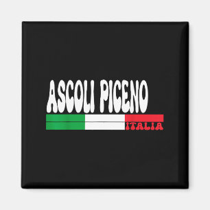 Ascoli Piceno Stadt Italia Vintage Italien Flagge Magnet