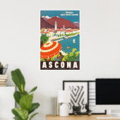 Ascona-Reiseposter Schweiz Kunst Schweizer Geschen Poster (Heimbüro)