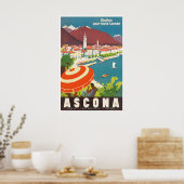 Ascona-Reiseposter Schweiz Kunst Schweizer Geschen Poster (Küche)