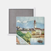 Ascona Schweiz am Lago Maggiore, 1918 Magnet (Vorderseite/Rückseite)