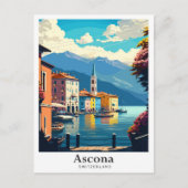 Ascona - Schweiz Kunst, Dichtung und Musik Postkarte (Vorderseite)