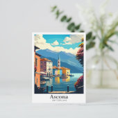 Ascona - Schweiz Kunst, Dichtung und Musik Postkarte (Stehend Vorderseite)