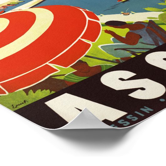 Ascona Schweiz - Vintages Swiss Travel Poster (Ecke)