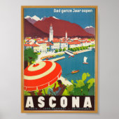 Ascona Vintage Travel Poster (Vorne)