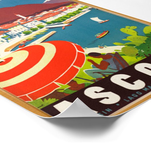 Ascona Vintage Travel Poster (Ecke)