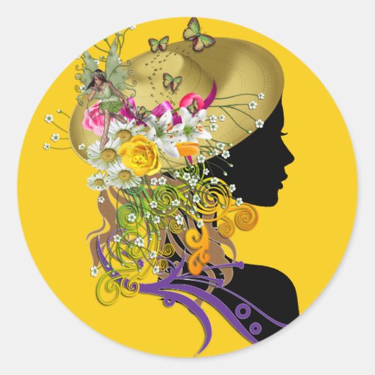 Ascot hat.png runder aufkleber (Vorderseite)