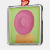 Ascot-Hut Silbernes Ornament (Links)