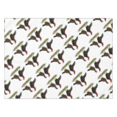 Aseel Black Red Chickens Tischdecke (Vorderseite (Horizontal))