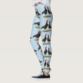 Aseel Schwarze Hühner Leggings (Links)